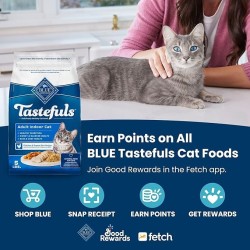 20 Pack Tastefuls Adult Dry Cat Food Indoor Cat Formula, Made in the USA with Natural Ingredients, Chicken & Brown Rice Recipe, 3-lb. Bag