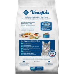 20 Pack Tastefuls Adult Dry Cat Food Indoor Cat Formula, Made in the USA with Natural Ingredients, Chicken & Brown Rice Recipe, 3-lb. Bag