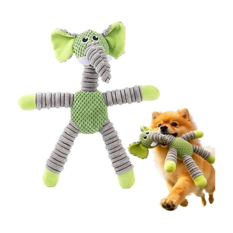 10 Pack Plush Dog Squeaky Toy, Durable Pineapple Velvet Chew Toy for Aggressive Chewers Large Medium Small Dogs Interactive Training Teeth Cleaning Stuffed Animal