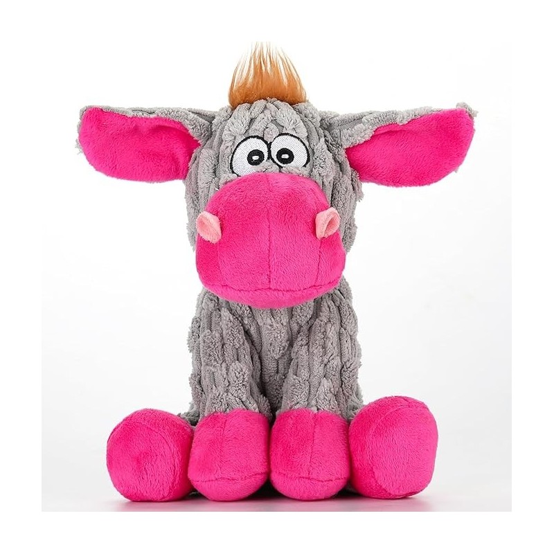 Plush Chew Toys for Large Dogs, Tough Crinkle Stuffed Animal Squeaky Interactive Toys for Small Medium Large Dogs, Keep Them Busy, Big Pet Toys
