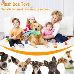 Large Squeaky Dog Toys- Plush Dog Toys with Soft Fabric for Small, Medium, and Large Dogs Daily Companionship, Training Reward Gift