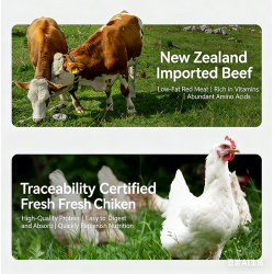 High-protein, low-fat organic dog food