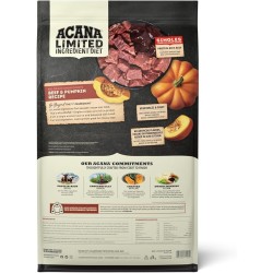 1 pack Singles Limited Ingredient Grain Free High Protein Dry Dog Food Beef & Pumpkin Recipe 22.5lb Bag