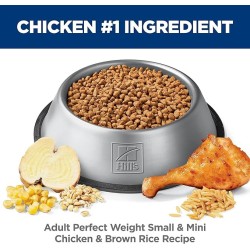 Hill's 10 Pack Science Diet Perfect Weight, Adult 1-6, Small & Mini Breeds Weight Management Support, Dry Dog Food