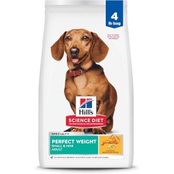 Hill's 10 Pack Science Diet Perfect Weight, Adult 1-6, Small & Mini Breeds Weight Management Support, Dry Dog Food